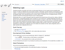 Tablet Screenshot of matching-logic.org